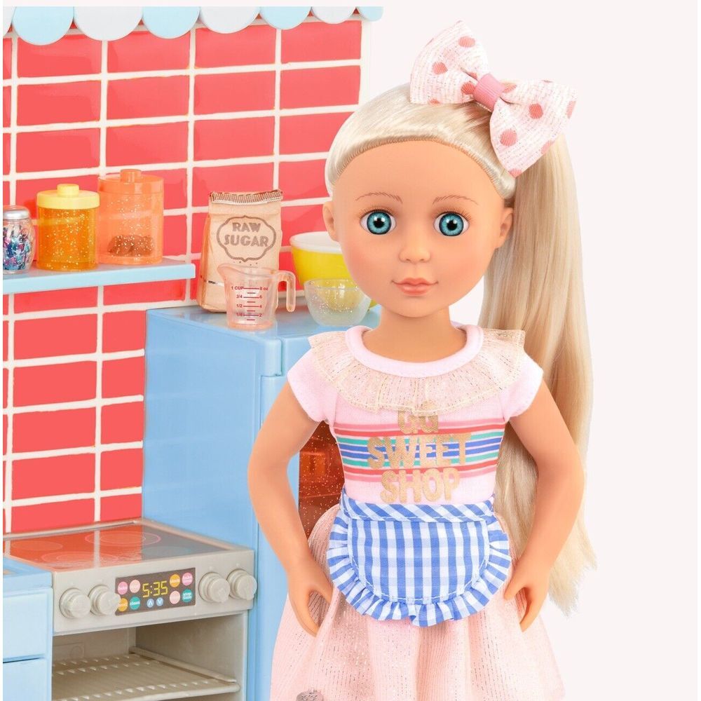 Glitter Girls Baking Vlog Set with 14" Doll Chrissy - 59-Piece Kitchen & Cooking